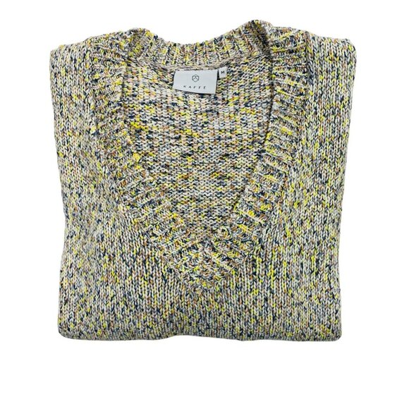 V-neck sweater size medium multi colored KAFFE - Picture 3 of 15